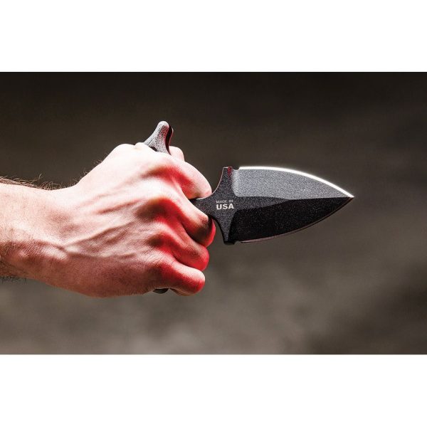 TOPS I-Stick Push Dagger 3.5" 1075HC Fixed Blade USA Made