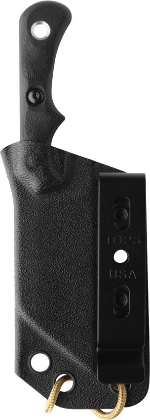 TOPS Ivie Neck Knife 1095HC Steel Wharncliffe Fixed Blade