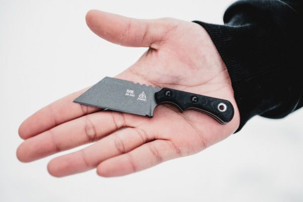 TOPS Ivie Neck Knife 1095HC Steel Wharncliffe Fixed Blade