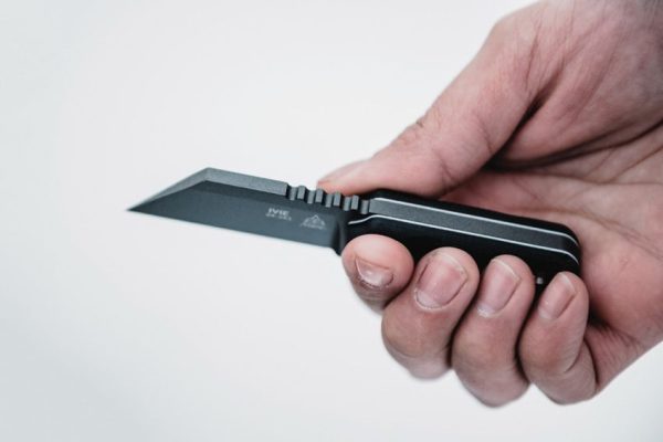 TOPS Ivie Neck Knife 1095HC Steel Wharncliffe Fixed Blade