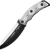 TOPS Loner Fixed Blade Knife 1095 Steel Black Micarta USA