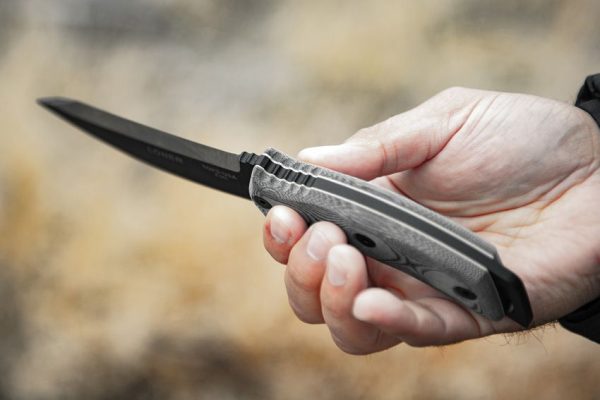 TOPS Loner Fixed Blade Knife 1095 Steel Black Micarta USA