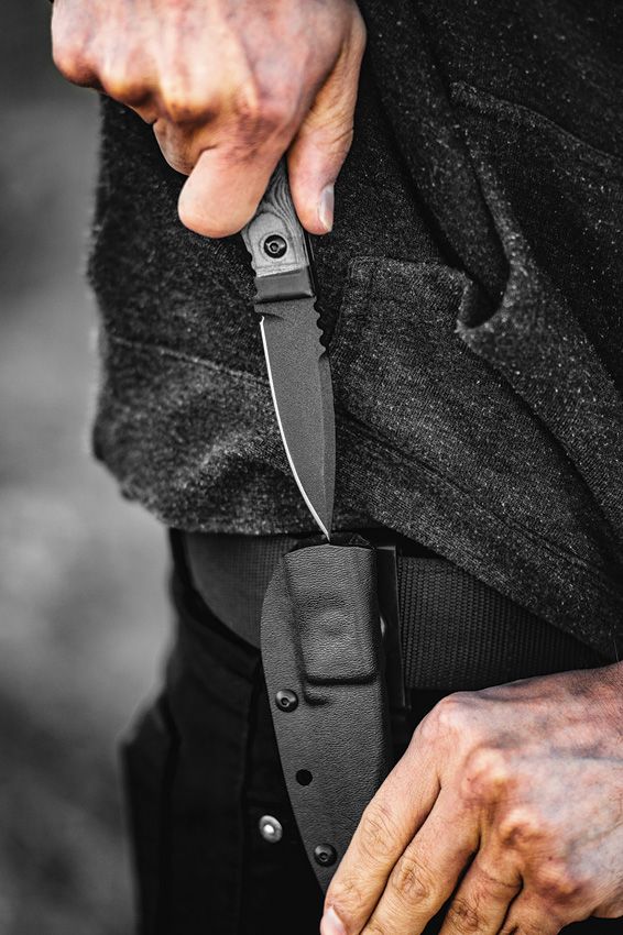 TOPS Little Bro Fixed Blade Knife 1095 Steel Micarta Handle