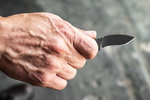 TOPS Lil Fixer Fixed Blade 1095 Carbon Steel Tactical Neck Knife