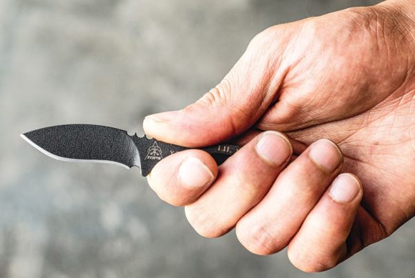 TOPS Lil Fixer Fixed Blade 1095 Carbon Steel Tactical Neck Knife