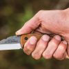 TOPS Little Bugger Fixed Blade Knife 1095HC Steel Tan Micarta