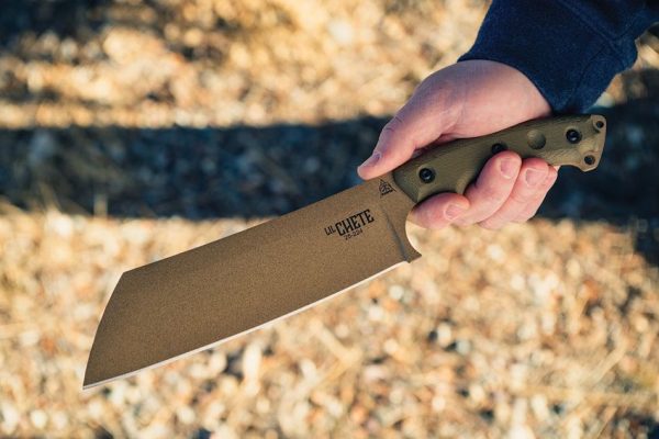TOPS Lil Chete Fixed Blade 1095HC Steel Coyote Tan Knife