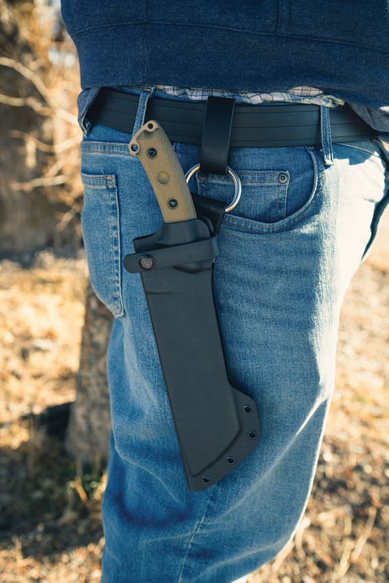 TOPS Lil Chete Fixed Blade 1095HC Steel Coyote Tan Knife