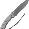 TOPS Longhorn Bowie Sniper Gray 1095HC Steel Fixed Blade