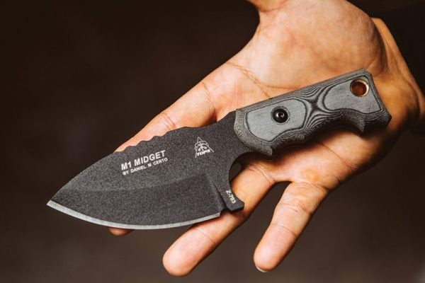 TPM1MGT01_add_08.jpg TOPS M1 Midget Fixed Blade Knife 1095 Steel Black Micarta