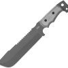 TOPS M4X Punisher Fixed Blade Knife 1095 Steel Gray Micarta