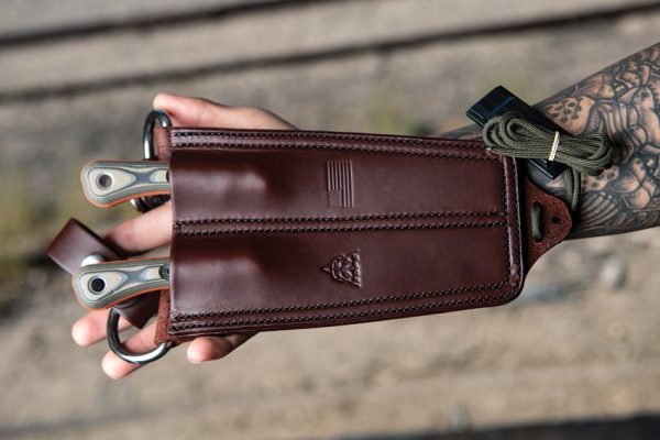 TOPS Muley Combo Leather Fixed Blade 154CM Stainless G10