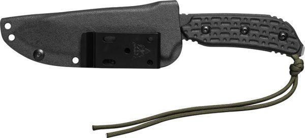 TOPS Mil-SPIE 5 Fixed Blade Knife 1095 Steel Black Micarta