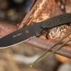 TOPS Mil-SPIE 5 Fixed Blade Knife 1095 Steel Black Micarta