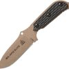 TOPS Mil-Spie3 Elite Fixed Blade Knife 1095HC Steel Tan Coyote