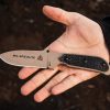 TOPS Mil-Spie3 Elite Fixed Blade Knife 1095HC Steel Tan Coyote