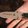 TOPS Mil-Spie3 Elite Fixed Blade Knife 1095HC Steel Tan Coyote