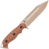 TOPS M-PAT Fixed Blade Knife 1095HC Steel Coyote Tan Kydex