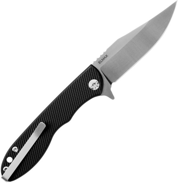 TOPS MSF Linerlock Black Elmax Folding Knife USA Made
