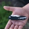 TOPS MSF Linerlock Black Elmax Folding Knife USA Made