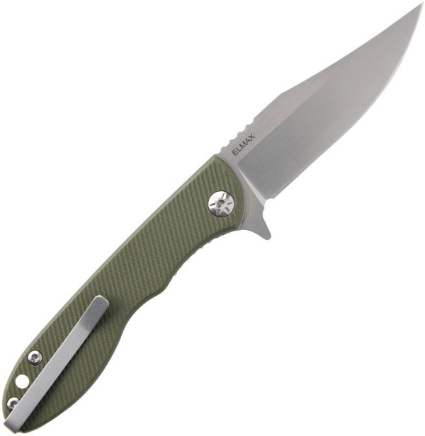 TOPS MSF Linerlock Green Elmax Folding Knife USA Made