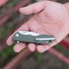 TOPS MSF Linerlock Green Elmax Folding Knife USA Made