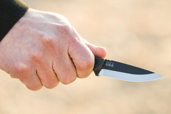 TOPS Mini Scandi Green Fixed Blade Knife 1095 Steel