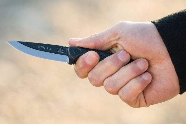 TOPS Mini Scandi Green Fixed Blade Knife 1095 Steel