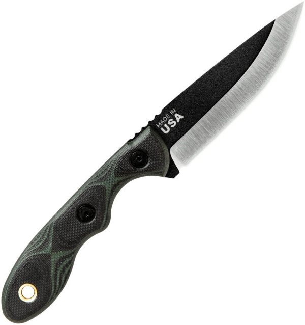 TOPS Mini Scandi Green Fixed Blade Knife 1095 Steel