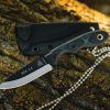 TOPS Mini Scandi Green Fixed Blade Knife 1095 Steel