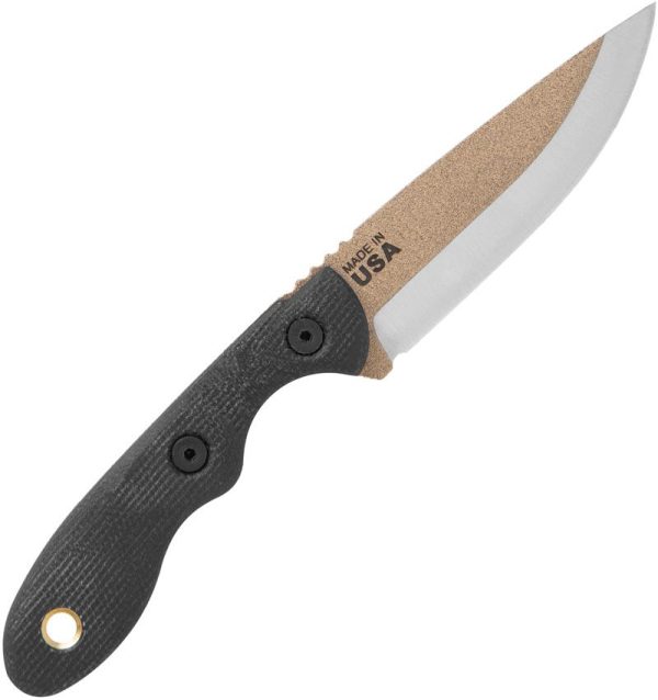 TOPS Mini Scandi Survival Fixed Blade 1095HC Coyote Tan