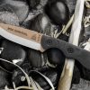 TOPS Mini Scandi Survival Fixed Blade 1095HC Coyote Tan