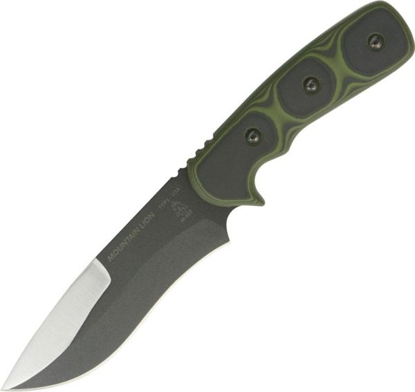 TOPS Mountain Lion Fixed Blade 5.5" 1095 Carbon Steel G-10