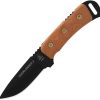 TOPS Overlander 2 Fixed Blade Knife 1095 Steel Tan Micarta