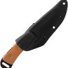 TOPS Overlander 2 Fixed Blade Knife 1095 Steel Tan Micarta