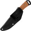 TOPS Overlander 2 Fixed Blade Knife 1095 Steel Tan Micarta
