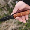 TOPS Overlander 2 Fixed Blade Knife 1095 Steel Tan Micarta
