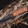 TOPS Overlander 2 Fixed Blade Knife 1095 Steel Tan Micarta