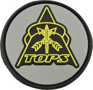 TOPS Patch PVC Velcro - Gray and Black