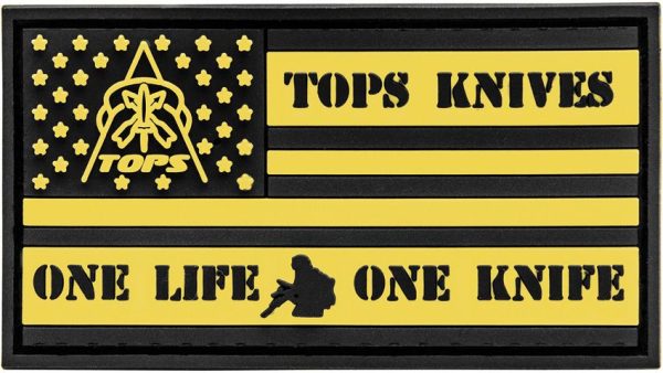 TOPS Flag Patch Hook Loop - 1.75 x 3 inches