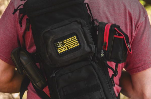 TOPS Flag Patch Hook Loop - 1.75 x 3 inches