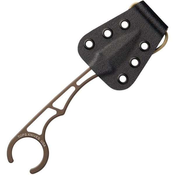 TOPS Papa Delta Fixed Blade 1095HC Steel Neck Knife USA