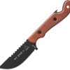 TOPS Pit Stop 3 Fixed Blade - Tan Micarta