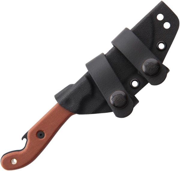 TOPS Pit Stop 3 Fixed Blade - Tan Micarta