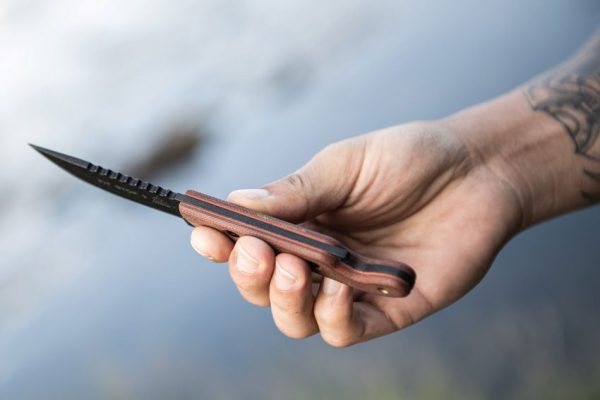 TOPS Pit Stop 3 Fixed Blade - Tan Micarta