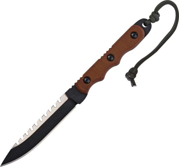TOPS Ranger Bootlegger 2 Fixed Blade 1095HC Sawback Knife