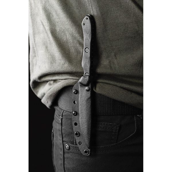 TOPS Rapid Strike Fixed Blade Knife 154CM Stainless Black G10