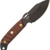 TOPS Shadow Rider Fixed Blade Knife 1095 Steel Tan Micarta