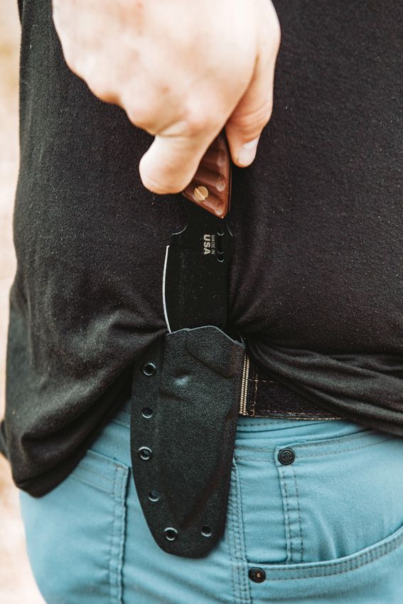 TOPS Shadow Rider Fixed Blade Knife 1095 Steel Tan Micarta