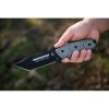 TOPS Steel Eagle Tanto Saw Fixed Blade 1095HC Black Micarta